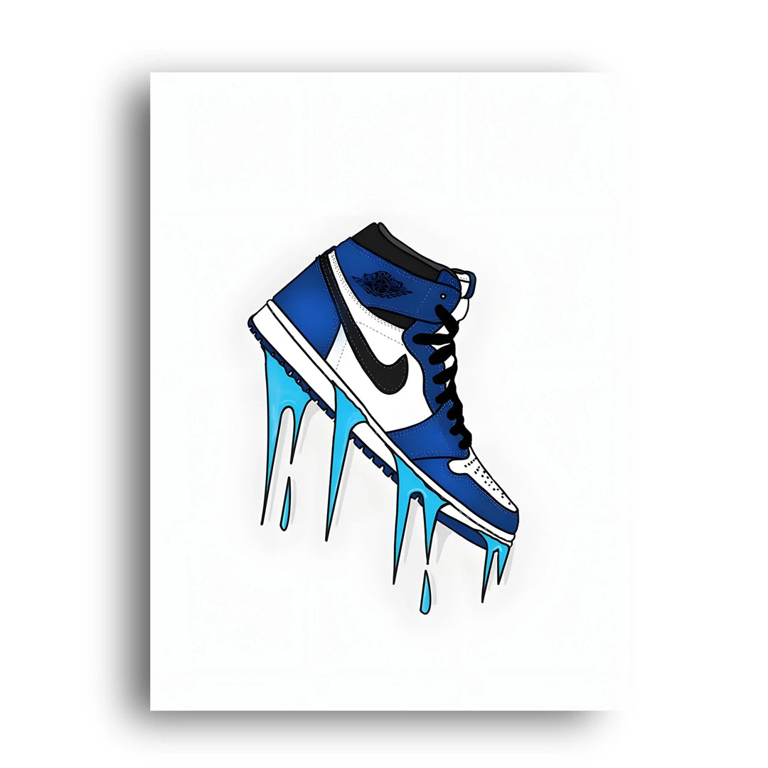 Dripping Sneaker art poster unframed 350gsm paper