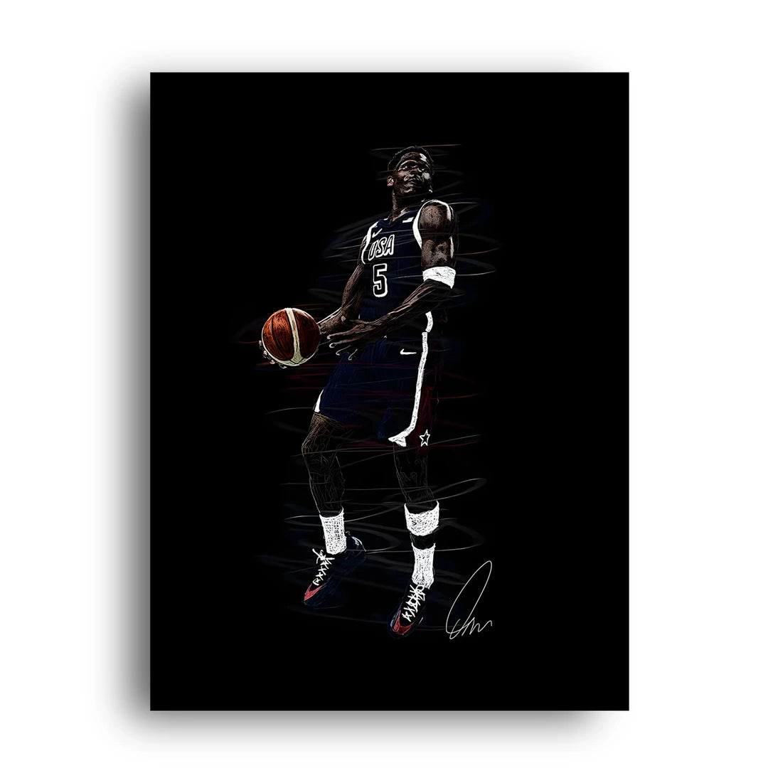Team USA Scribble sport poster unframed 350gsm paper