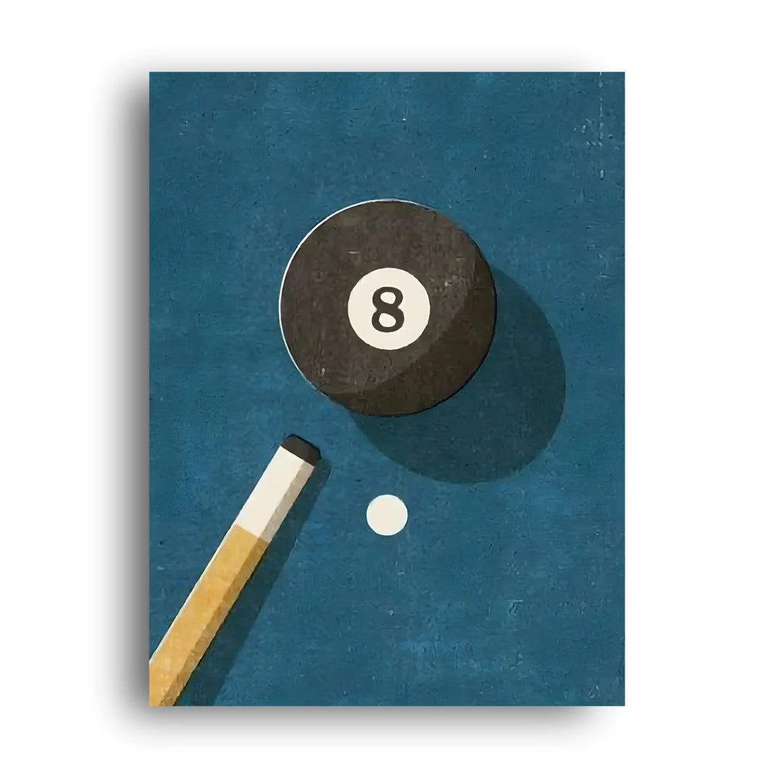 Eight Ball sport poster unframed 350gsm paper