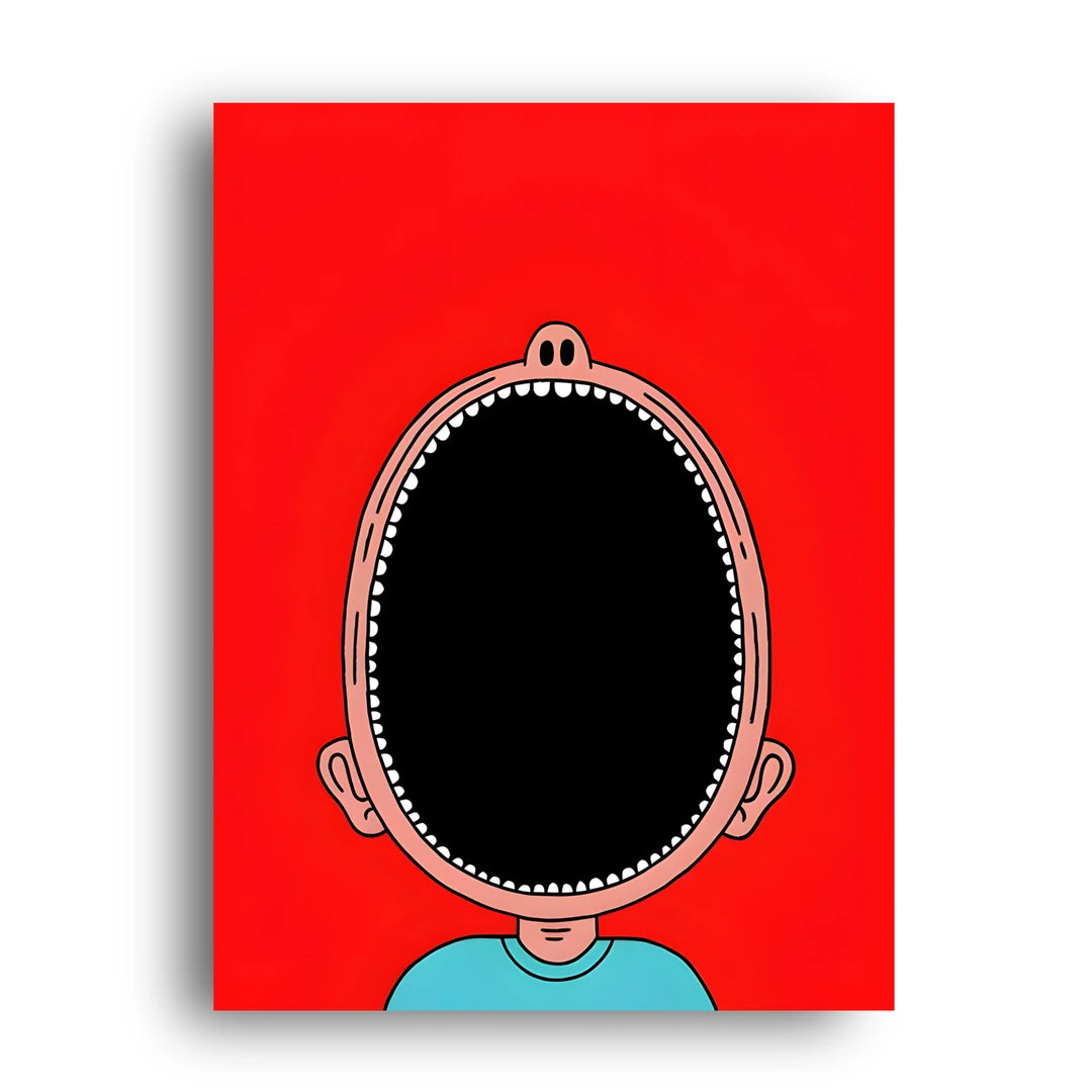 Big Mouth cartoon poster unframed 350gsm paper