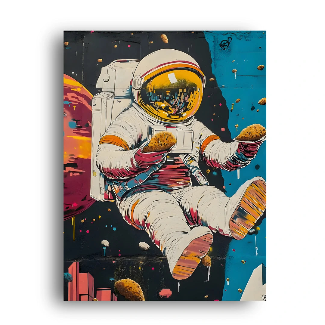 Street Art Astronaut art poster unframed 350gsm paper