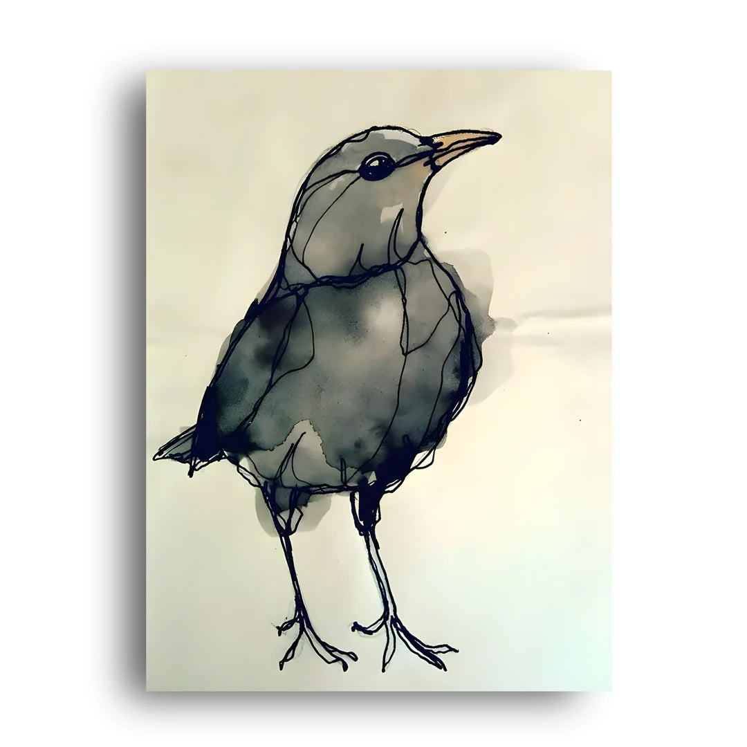 Ink Bird animal poster unframed 350gsm paper