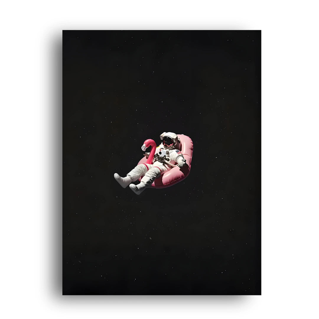 Astronaut On A Floatie art poster unframed 350gsm paper