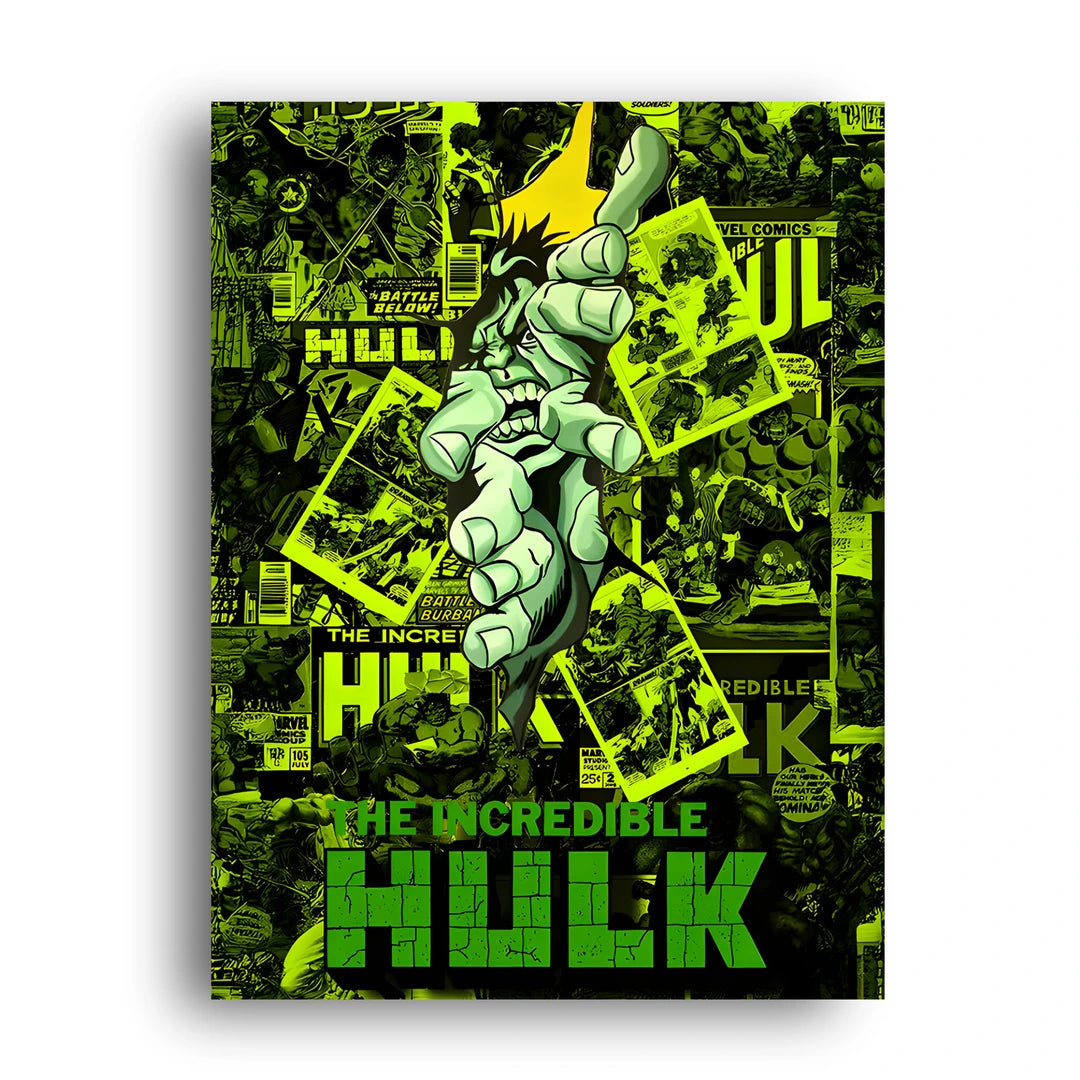 Green Rage Comics art poster unframed 350gsm paper