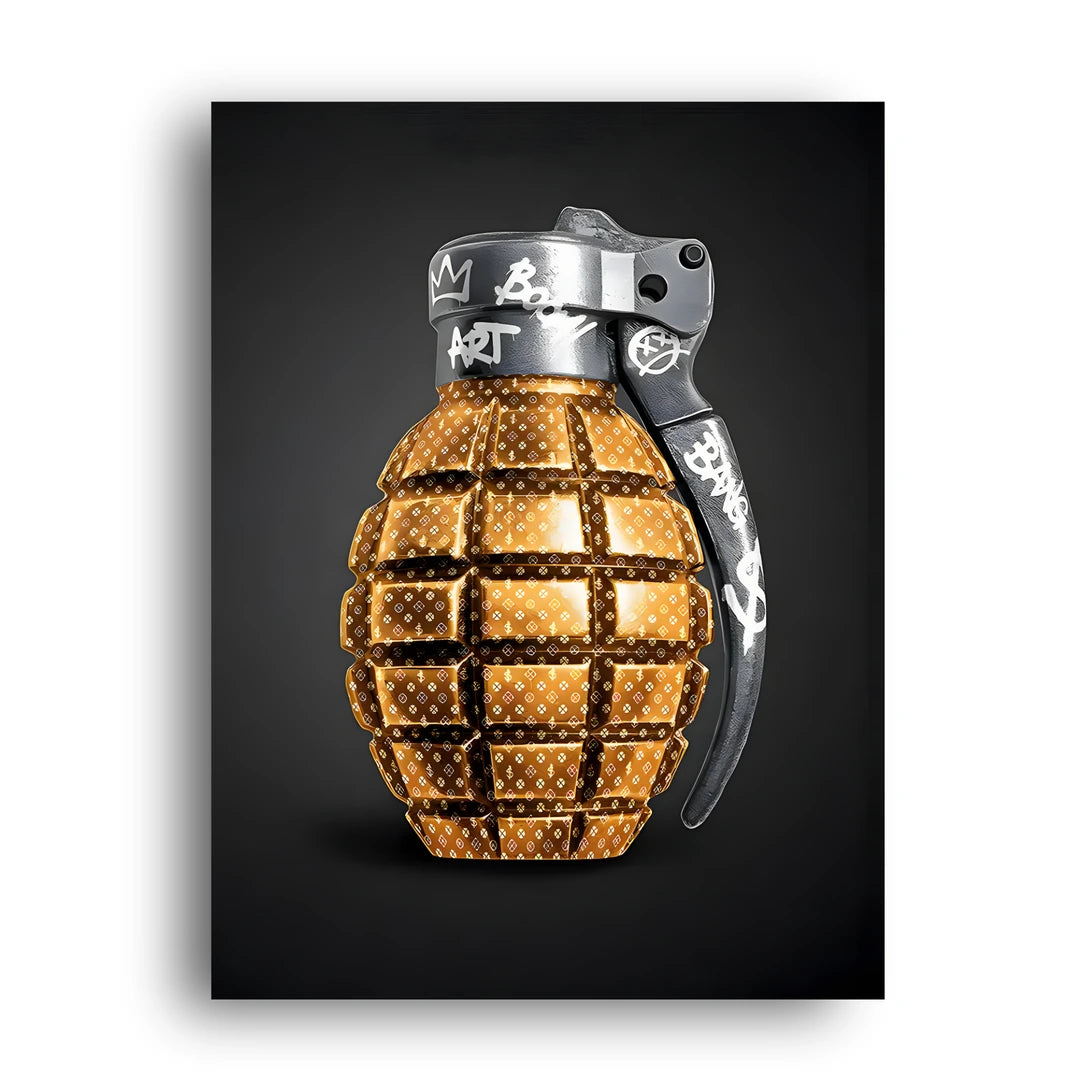 Monogram Grenade art poster unframed 350gsm paper