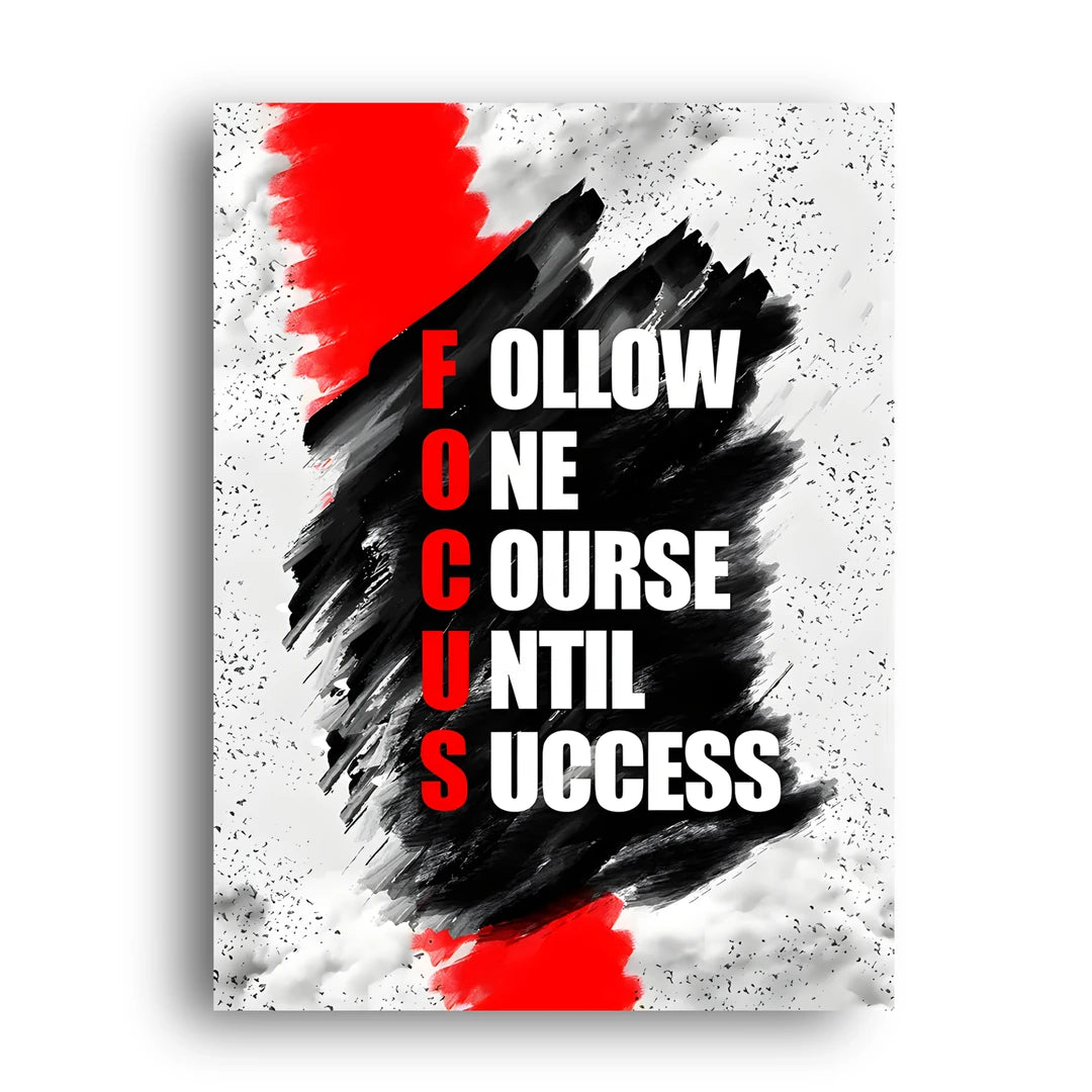 Follow One Course quote poster unframed 350gsm paper