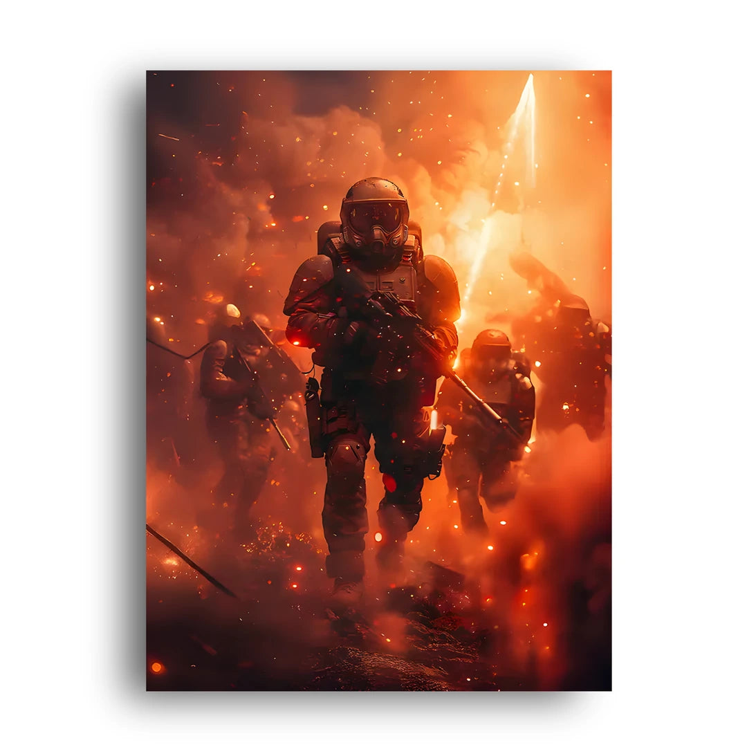 Through The Smoke art poster unframed 350gsm paper