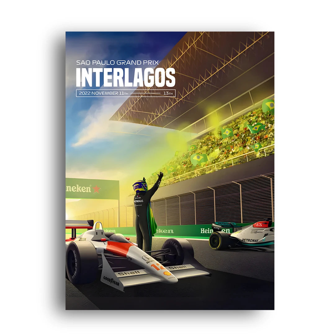 Interlagos sport poster unframed 350gsm paper