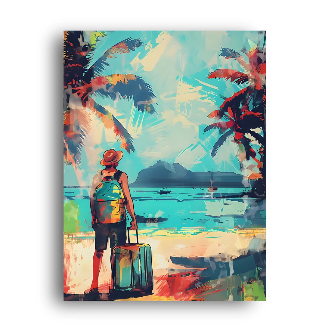 Beach Route travel poster unframed 350gsm paper