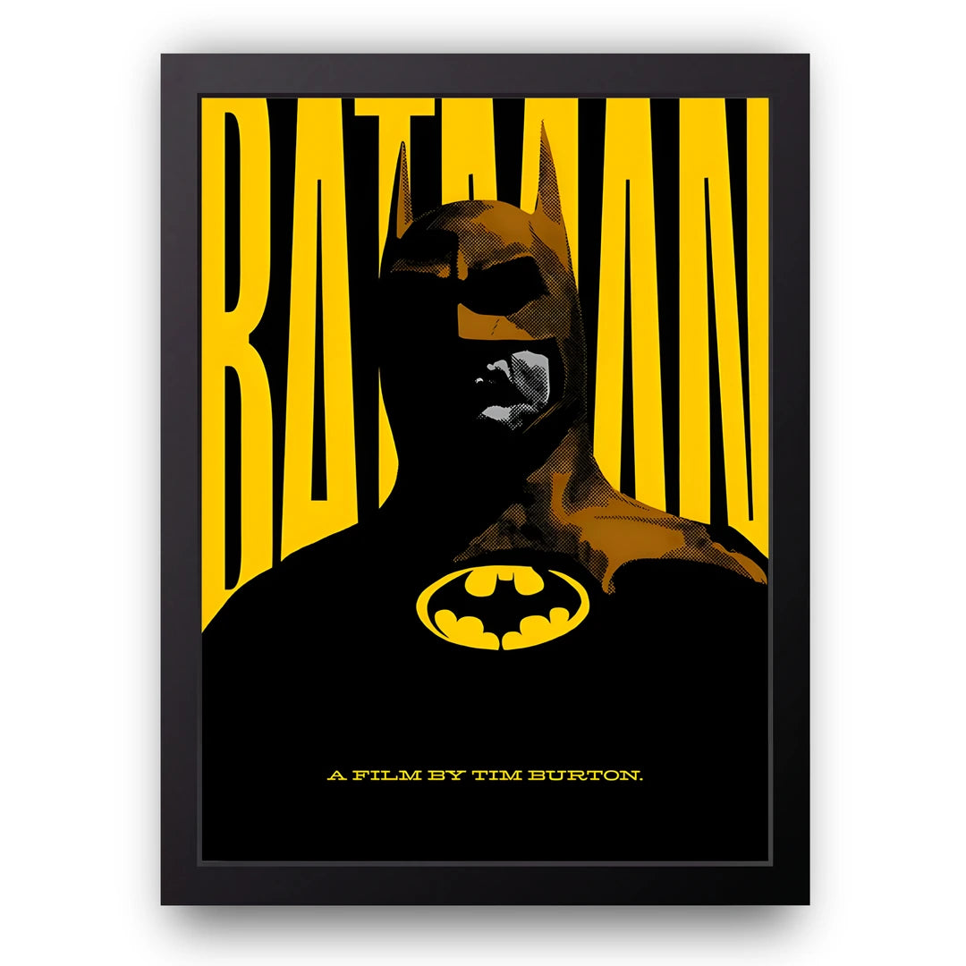 Dark Knight Film movie poster in black frame