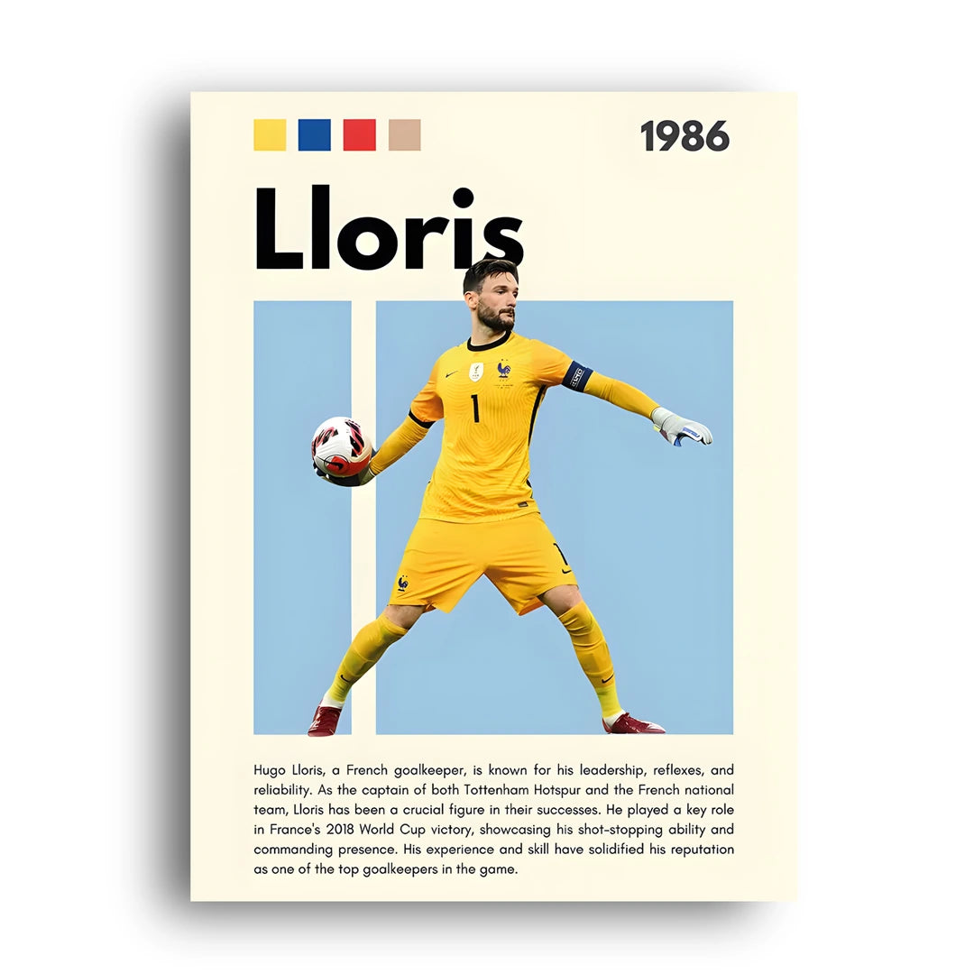 Lloris football legend poster unframed 350gsm paper