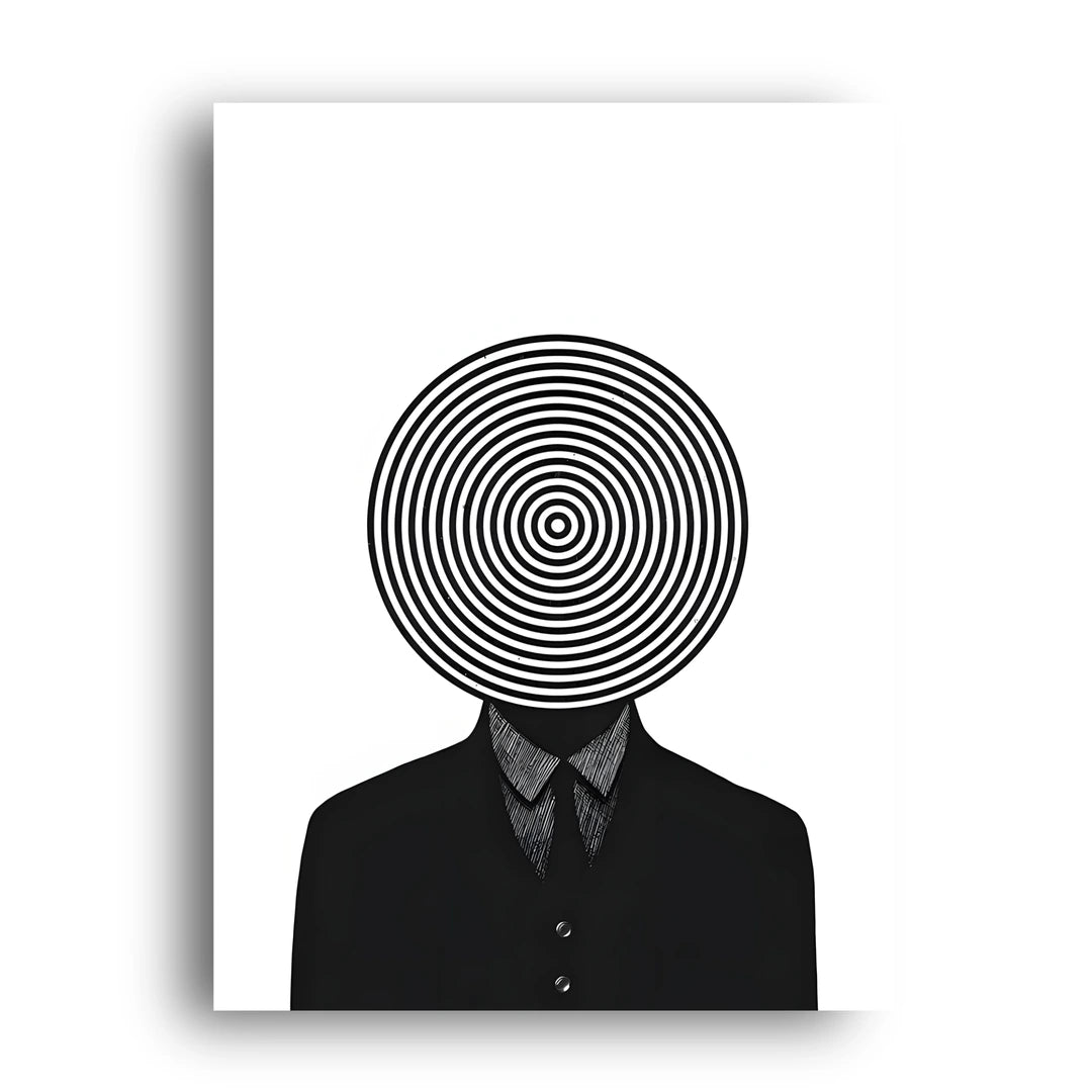 Spiral Head abstract poster unframed 350gsm paper