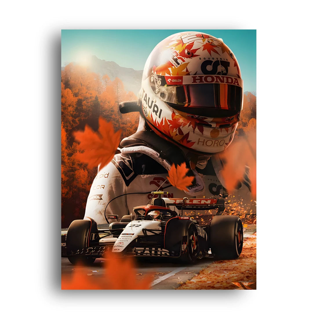 Autumn Grand Prix sport poster unframed 350gsm paper