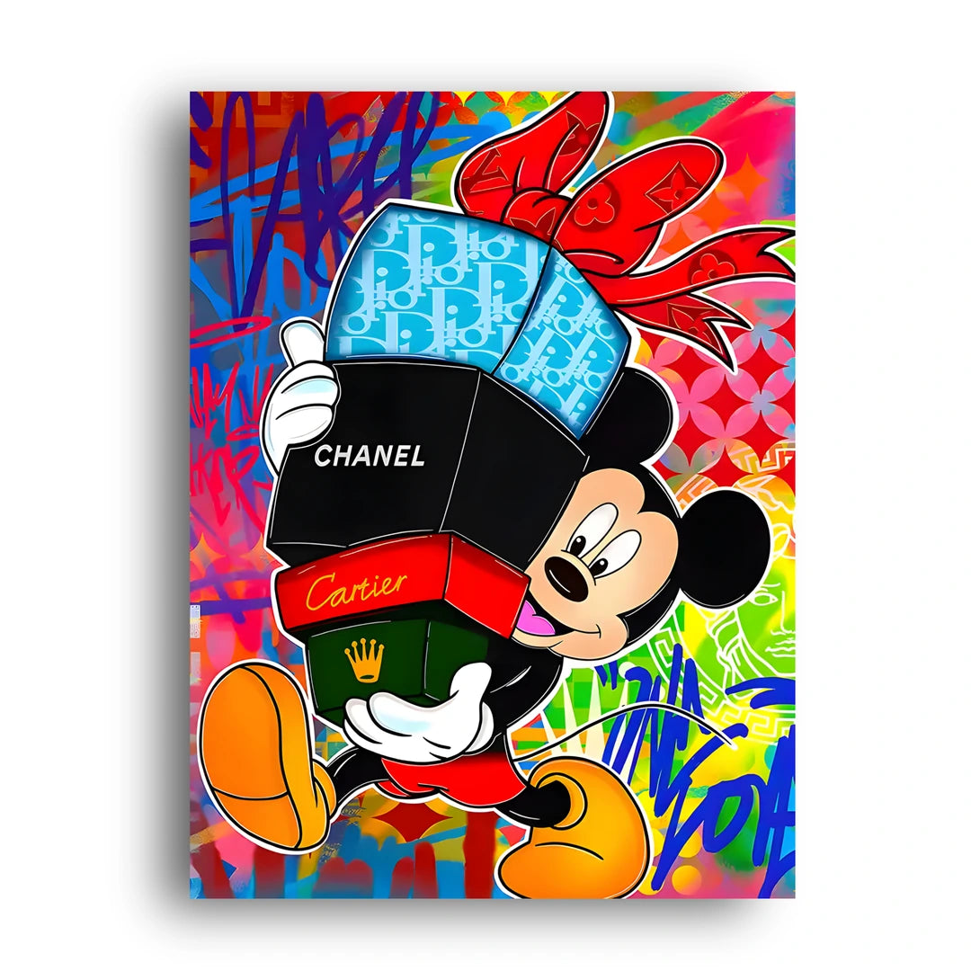 Luxury Mouse cartoon poster unframed 350gsm paper