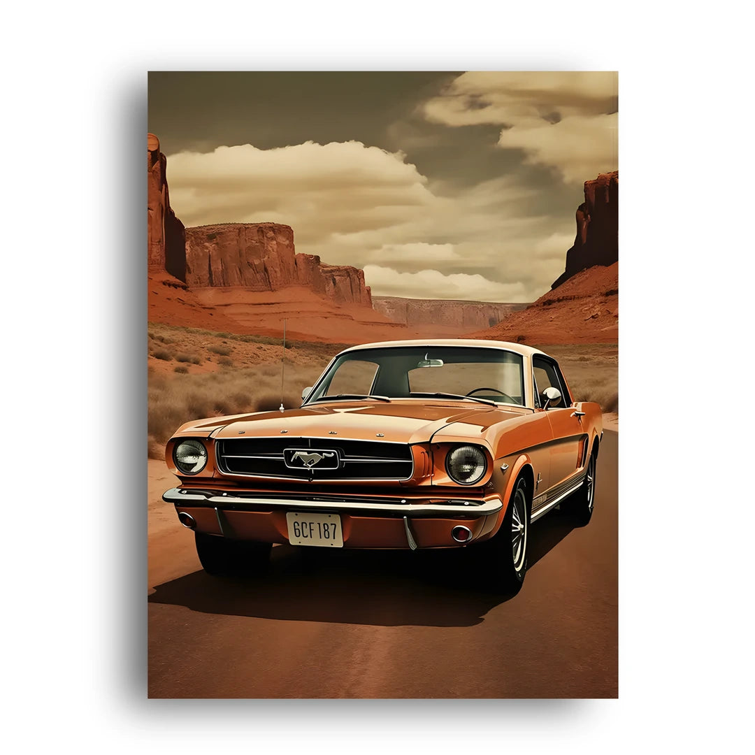 Desert Classic retro car poster unframed 350gsm paper