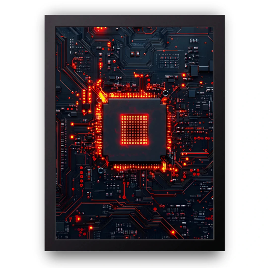 Circuit Core programming poster in black frame