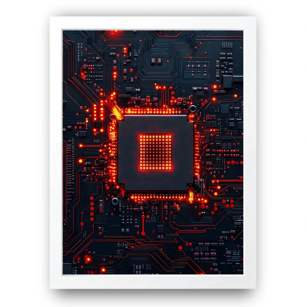 Circuit Core programming poster in white frame