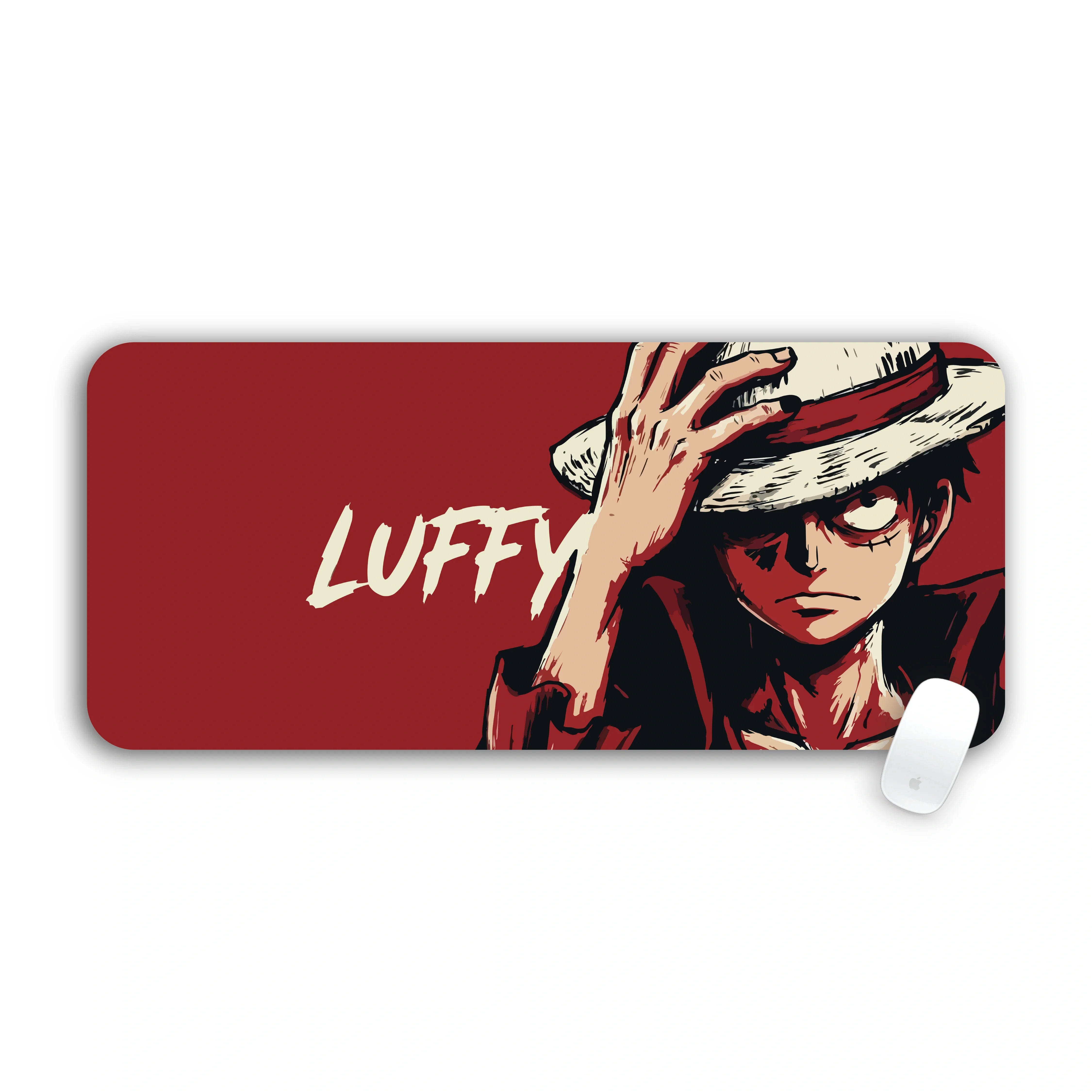 One Piece Luffy red large mouse pad 70x30