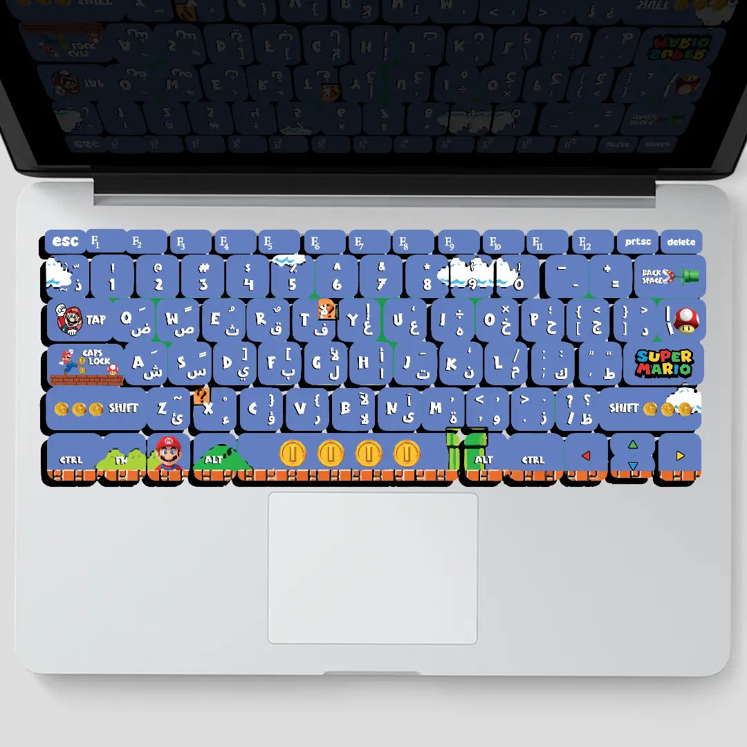 Mario Keyboard Rakk MARIO: KEYBOARD STICKERS