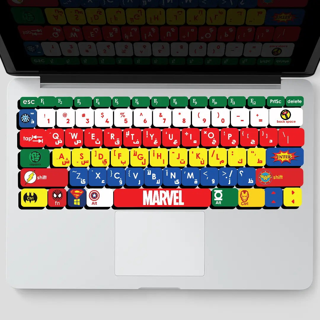 MARVEL X DC: KEYBOARD STICKERS