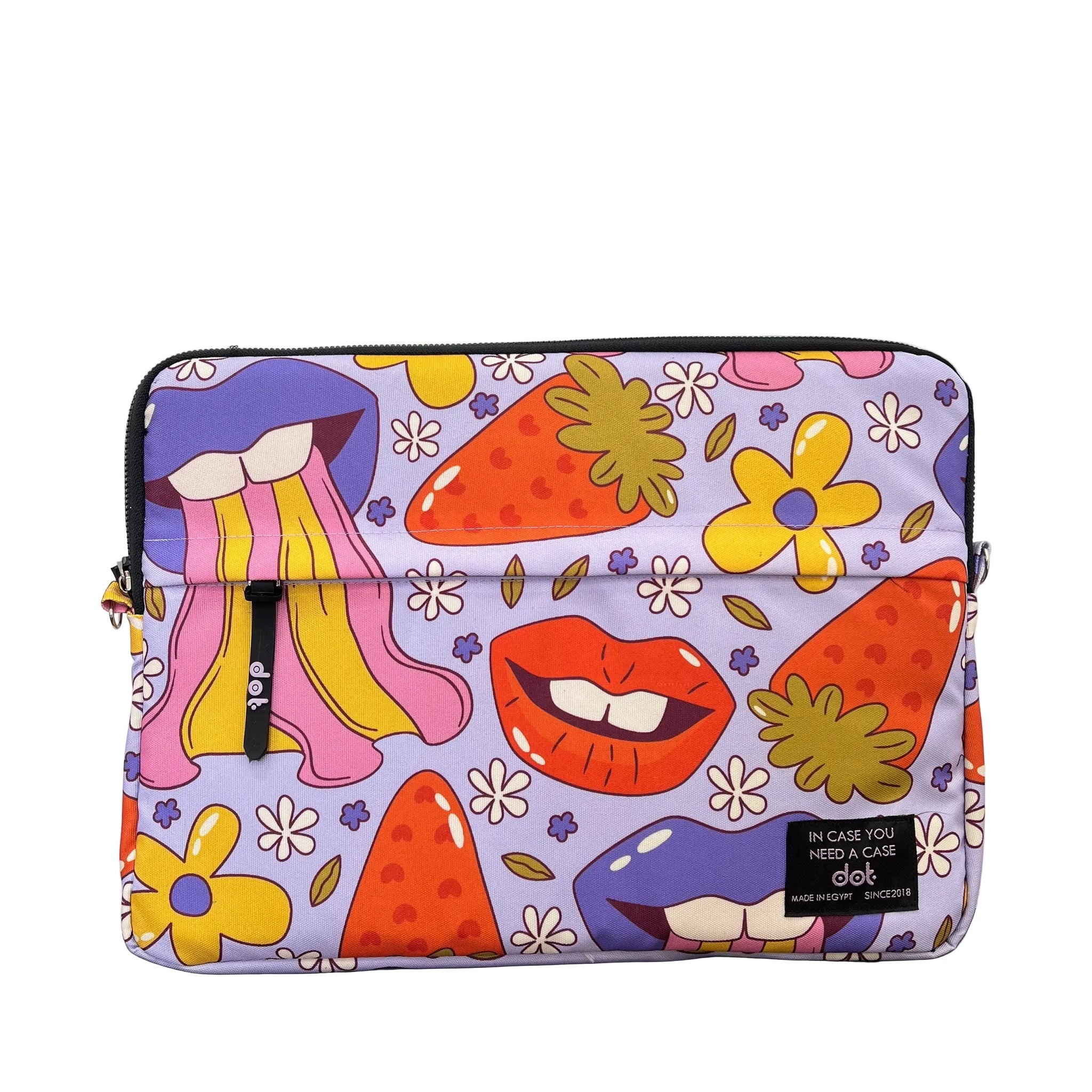Pop explosion in lavender 13 inch Laptop Sleeve