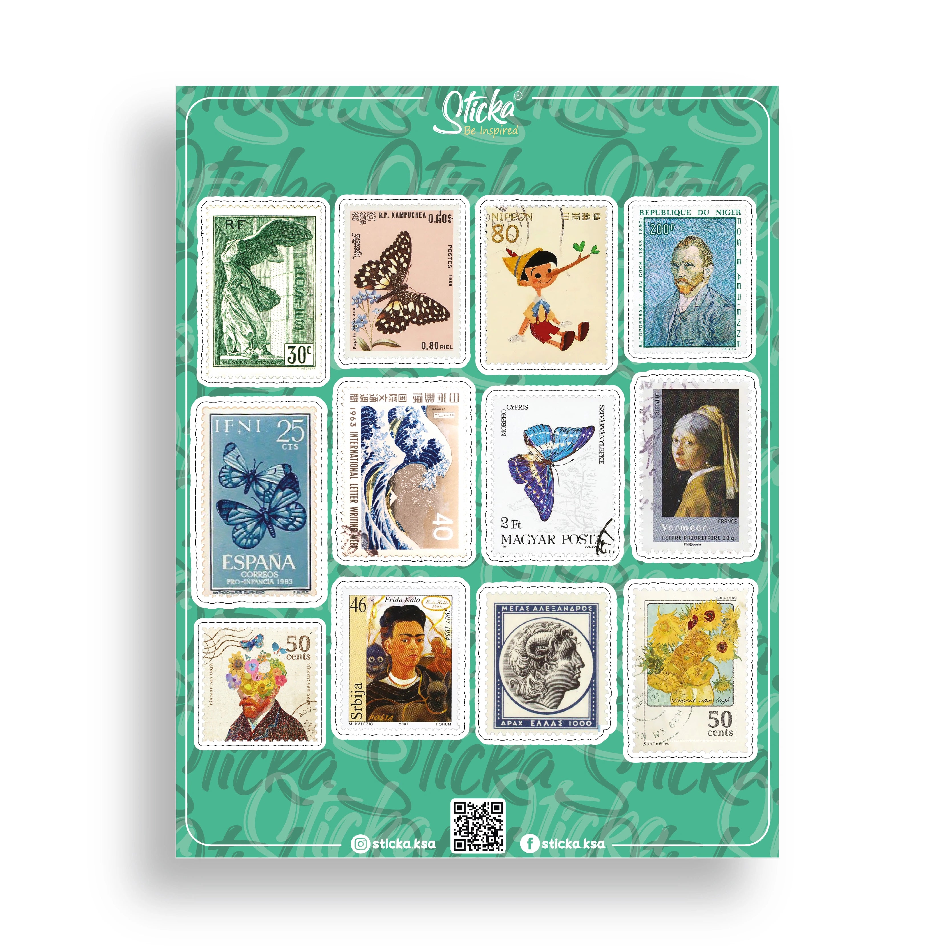 ART STAMPS SHEET