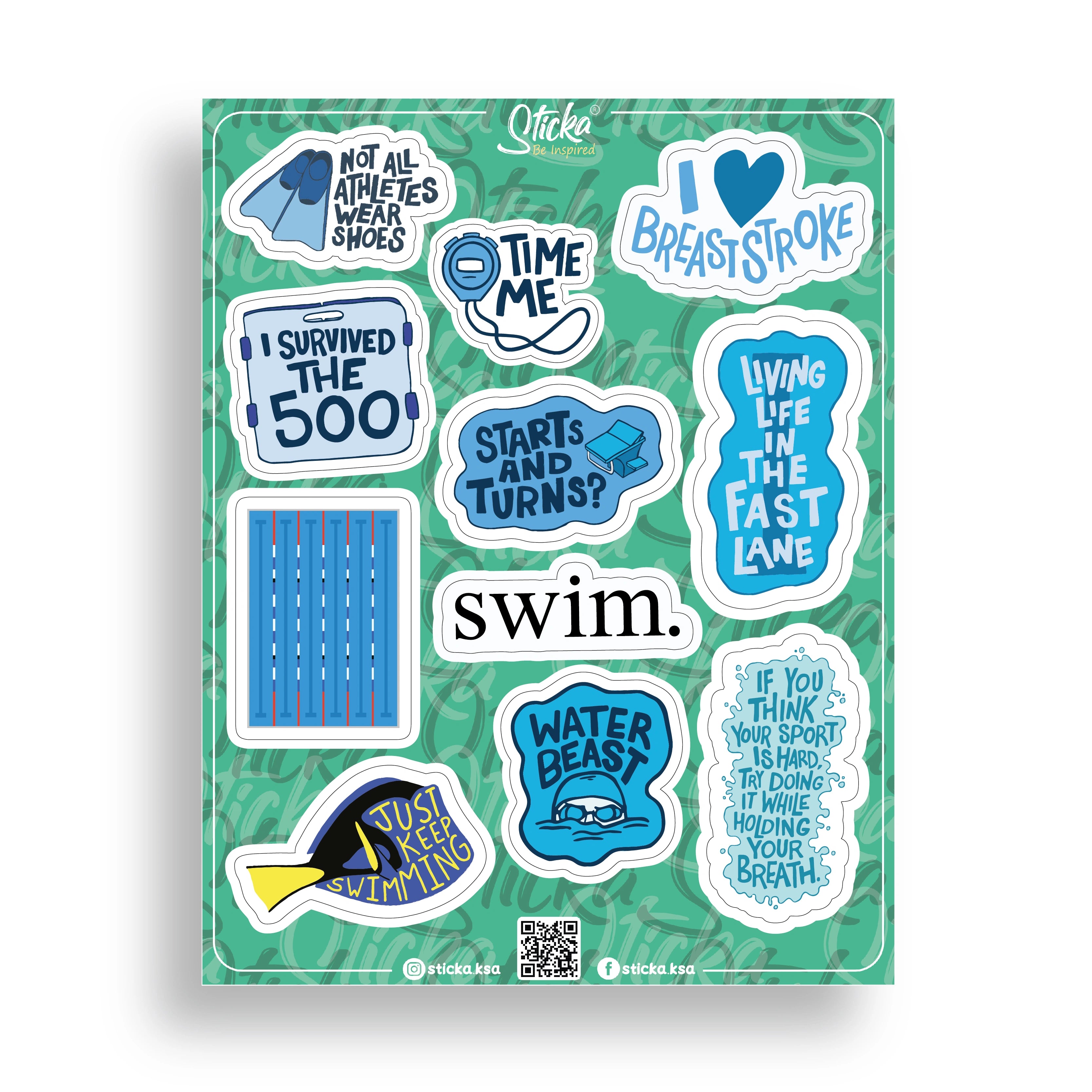 SWIMMING SHEET