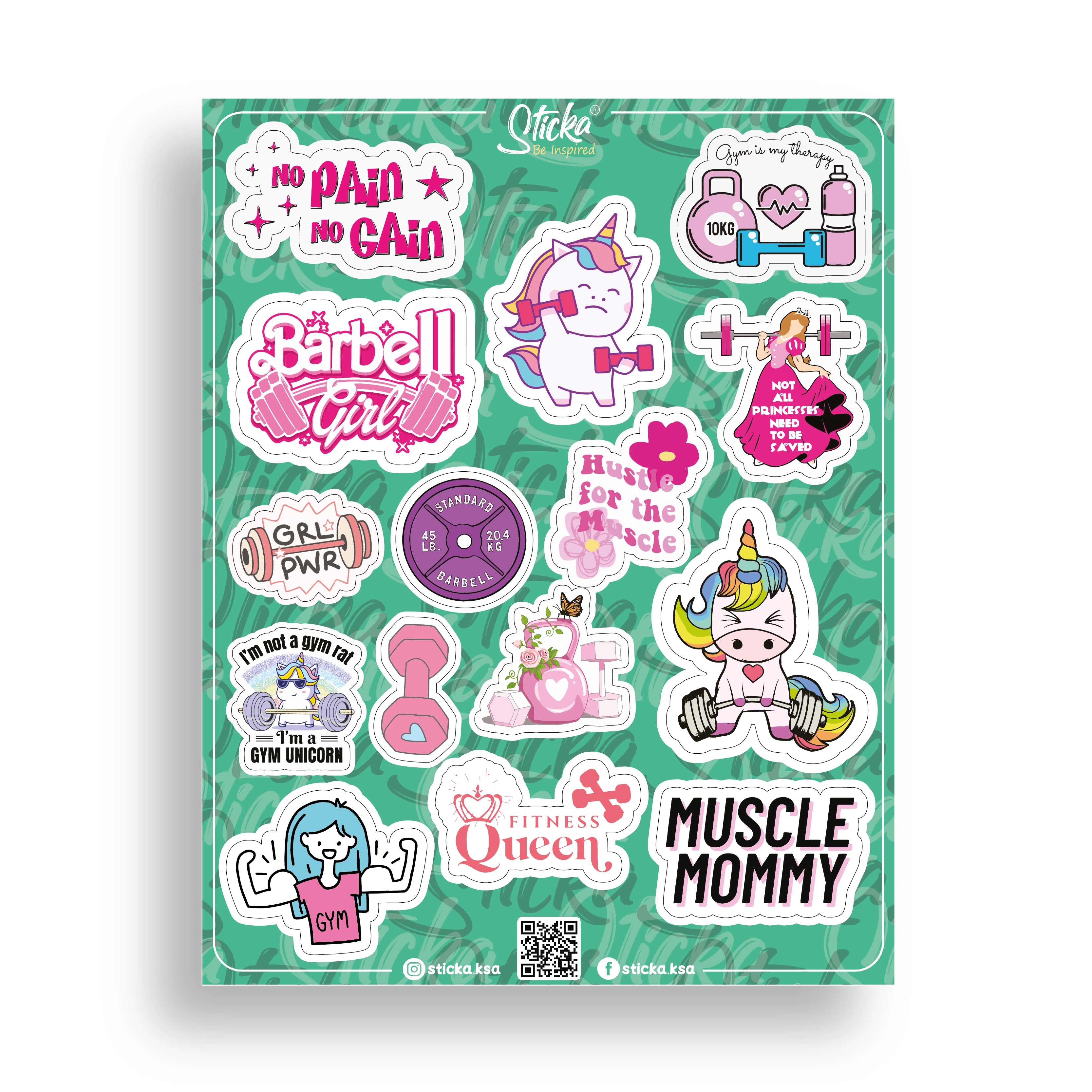 NO PAIN NO GAIN PINK SHEET