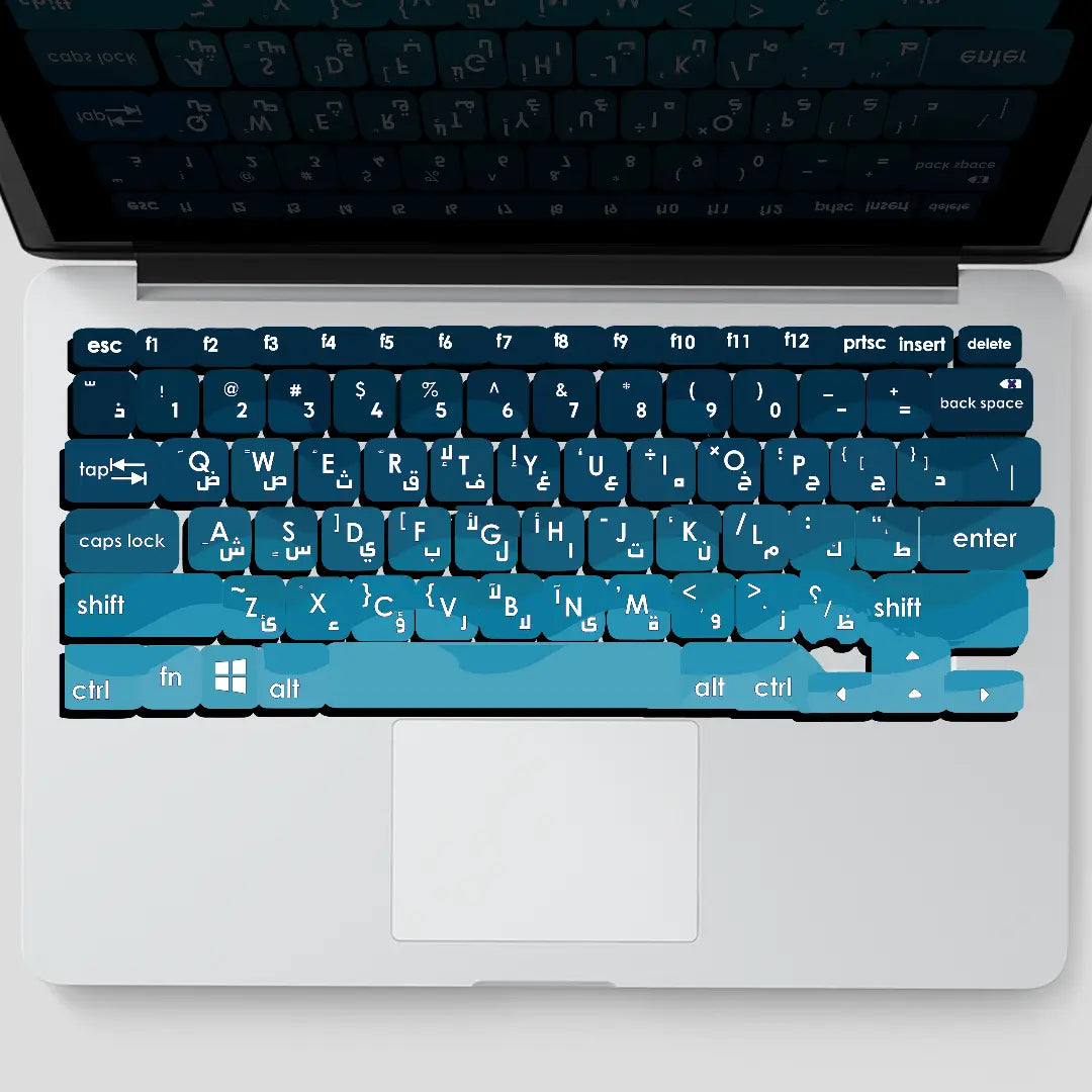 SHADES OF BLUE: KEYBOARD STICKERS