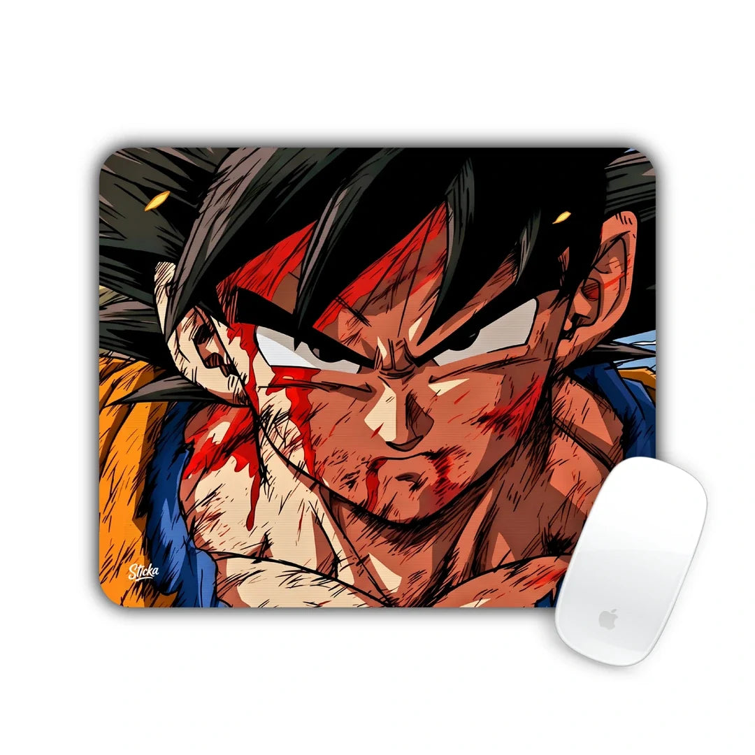 Goku battle worn mouse pad 23x19