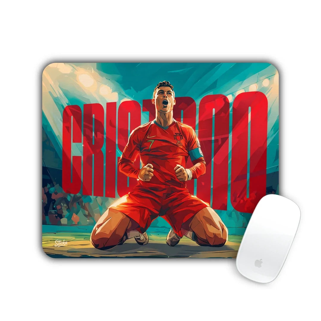 Cristiano Ronaldo celebration mouse pad 23x19