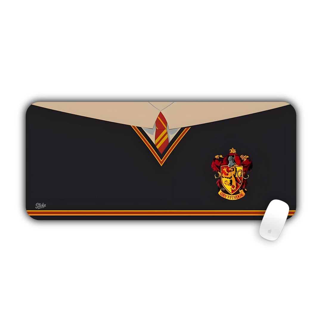 Harry Potter Gryffindor school uniform V-neck sweater, tie and house crest desk pad 70x30