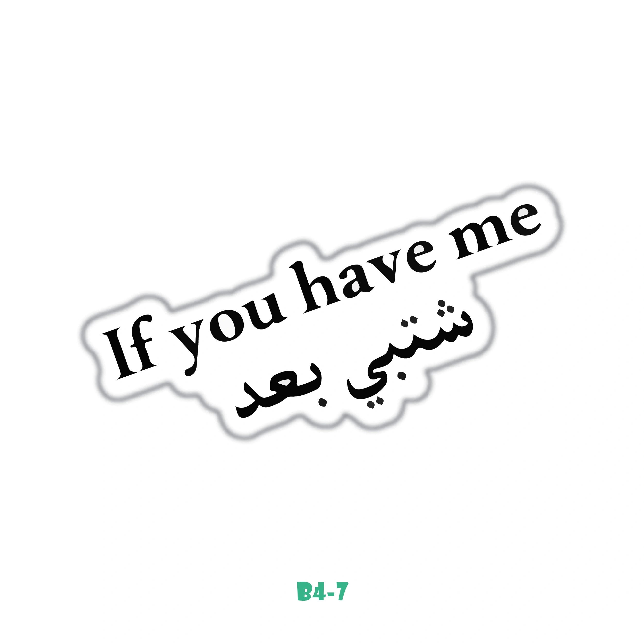 IF YOU HAVE ME
