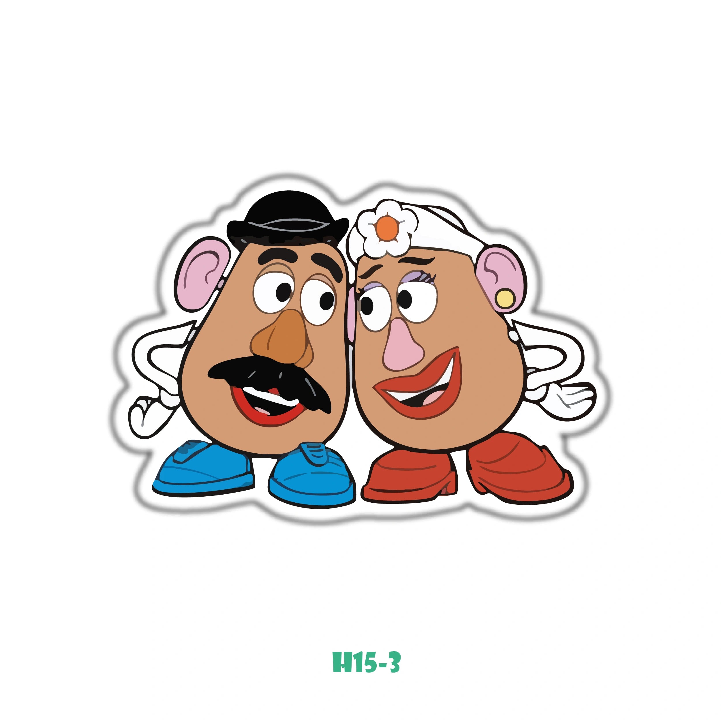 Mr. Potato Head and Mrs. potato head