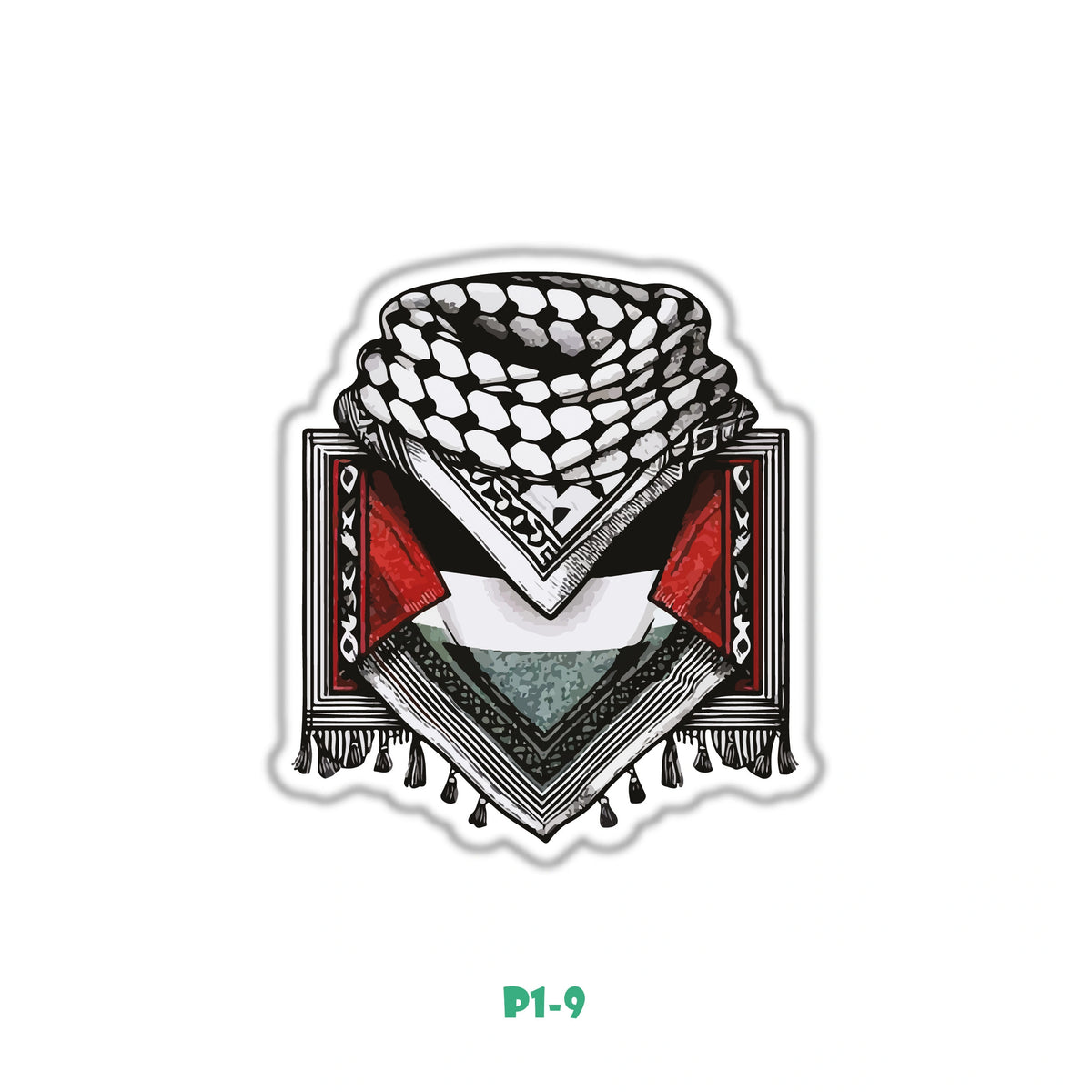 KEFFIYEH AND PALESTINE FLAG
