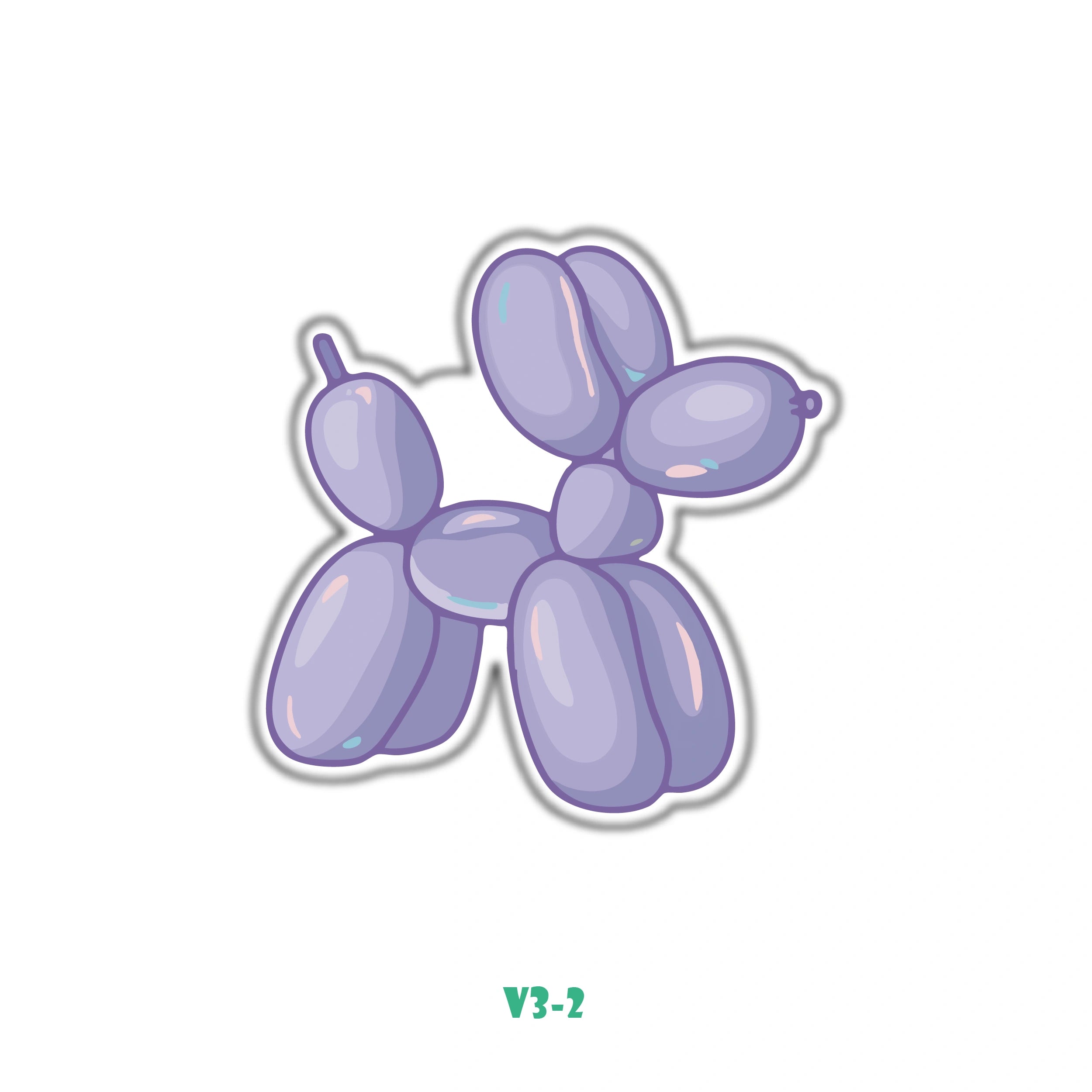 PURPLE BALLOON DOG